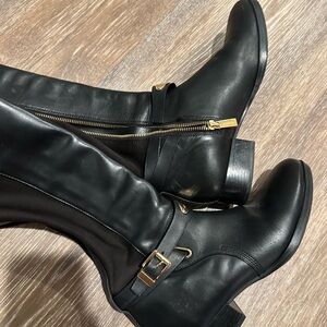 Michael Kors Black Leather Women's Boots